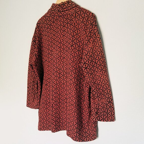 Marketplace Handwork of India Shawl Collar Cardigan Jacket Coat Coatigan L Boho - Picture 4 of 15